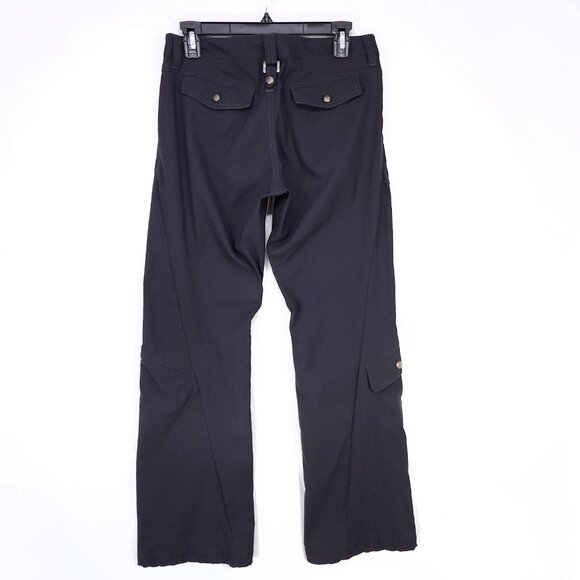Athleta Cargo Pants Women’s Size 4 Wide Leg Black Drawstring Pockets Outdoor - Picture 2 of 16